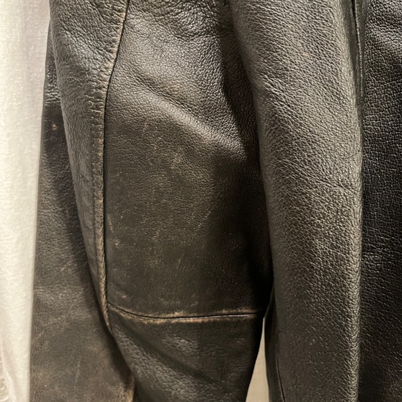 Distressed Leather Jacket - Large - Picture 5 of 7
